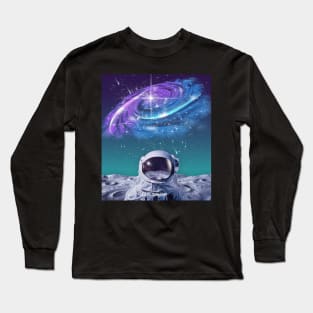 Spaceman Nebula Long Sleeve T-Shirt